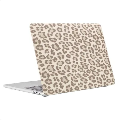 Produktbild von Selencia Sabi Laptop Cover Leopardenmuster MacBook Pro 14 Zoll (2021 / 2023 M3 chip / 2024 M4 chip / 2025 M5 chip) - Soft Ivory