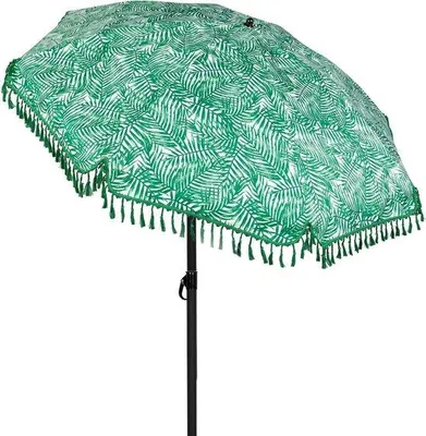 Productafbeelding van Strandparasol 180 cm - Zonnescherm Outdoor - Bescherming tegen zon - Kantelbaar UV30 - 180 x 180 x 180 cm