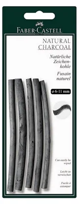 Obrázok produktu pre FABER-CASTELL Zeichenkohle natürlich Pitt 6-11mm in BK
