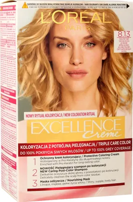 Obrázek produktu pro L'Oréal Paris Excellence 8.13 Barva na vlasy - Perleťově béžová 268g