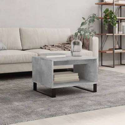 Produktbild von [Home] Couchtisch Betongrau 60x50x40 cm Holzwerkstoff , Neue Mode 2024 im häuslichen Leben