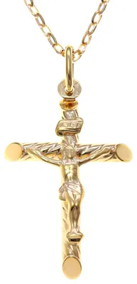 Productafbeelding van 9ct Gouden Kruis Ketting voor Vrouwen