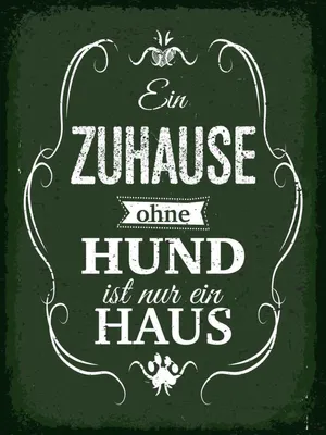 Produktbild von vianmo Holzschild 40x30 cm Hund Zuhause ist nur ein Haus Tier Haustier