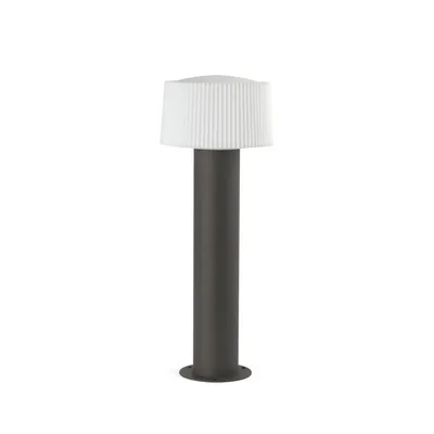 Produktbild von Faro 74434B-04, Außensockel-/Pfostenbeleuchtung, Dunkles Grau, Aluminium, IP44, I, E27