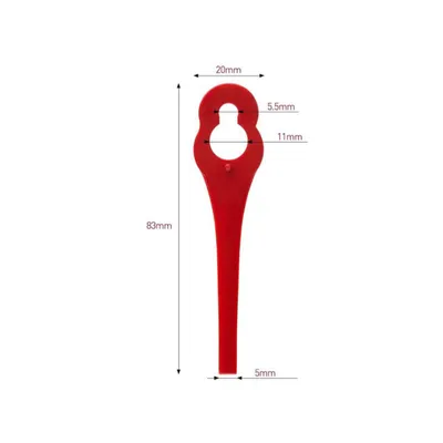 Produktbild von Set mit 100 Ersatz-Kunststoffklingen für Florabest LIDL FRTA 20 A1,FAT 18B3,FRT18A Edger