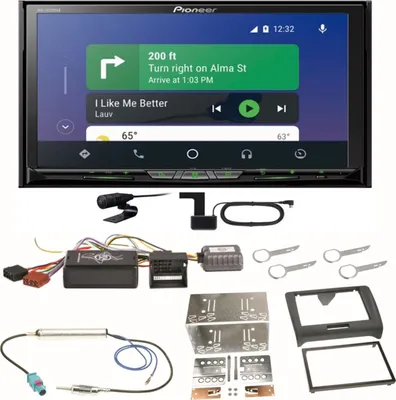 Produktbild von Pioneer AVH-Z9200DAB Android Auto Carplay Bluetooth Einbauset für Audi TT 8J