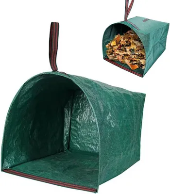 Produktbild von Tuinafvalsack robust, 150 Liter, mit Handgriffen, faltbar, reißfest, für Gartenabfälle