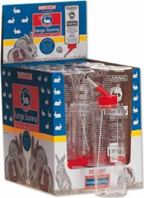 Image de Kerbl Kaninchen Tränke Trinkflasche Classic de Luxe - 600 ml Nagertränke