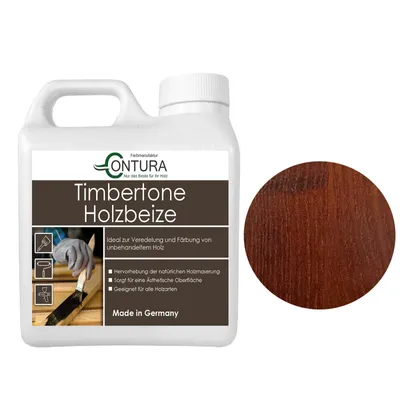 Produktbild von Contura Holzbeize 1Liter Holzfarbe Tischler Positiv Beize Holz Farbe Wasserbeize Parkett - Palisander dunkel