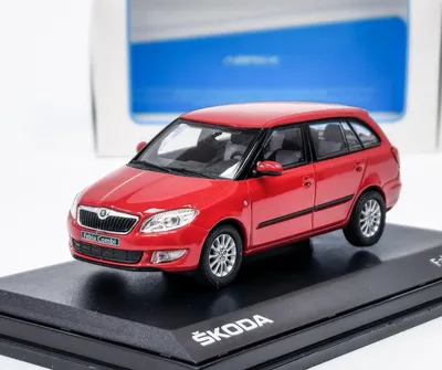 Obrázek produktu pro _Škoda Fabia II FL Combi (2013) - Červená Corrida ABREX 1:43