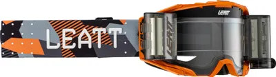 Obrázek produktu pro Motokrosové brýle Leatt Velocity 6.5 Camo Roll-Off, černá/oranžová, jedna velikost