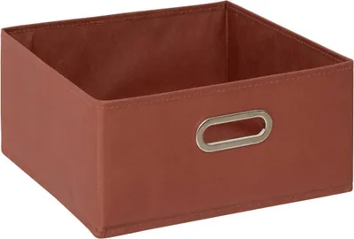 Produktbild von 5Five Aufbewahrungskorb/Schrankkorb - Terrakotta - Leinen - 14 Liter - 31 x 31 x 15 cm - Aufbew