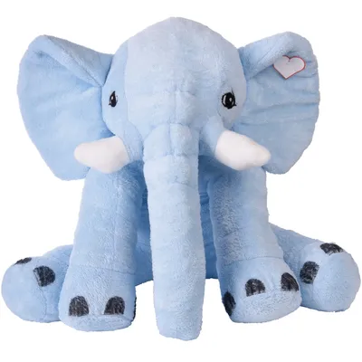 Produktbild von Plüschtier ca. 65 cm Plüsch kuschelig Stofftier Kuscheltier Elefant blau