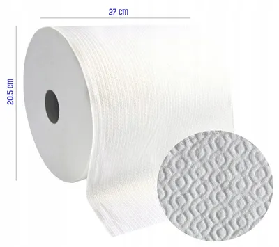 Produktbild von Friseurbedarf Handtuch Rolle Eko-Higiena Airlaid Zellulose 65 m 27 cm 420 Blatt