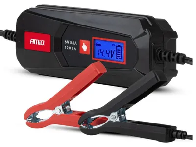 Image de AMiO Chargeur de batterie pour voiture, camion et moto 04522