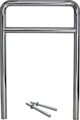 Produktbild von Fahrradanlehnbügel 118 x 78 cm Edelstahl Ø 60 mm Einbetonieren Fahrradständer Parker Typ H