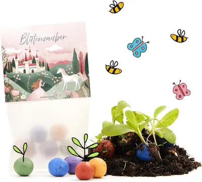 Produktbild von Set mit 10 Blumenbomben für Kinder