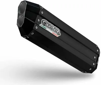 Image de GPR Hyper Sonic approuvé Slip-on système d'échappement noir titane SUZUKI V-Strom DL 800 DE/SE