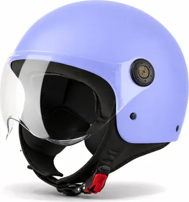 Produktbild von VINZ Duoro Roller Helm Jet Helm Mopedhelm Herren und Damen | in Gr. XS-XXL | Jethelm mit Visier | ECE 22.06 | Motorradhelm | Erhältlich in verschiedenen Farben - Blau | M (57 - 58 cm)