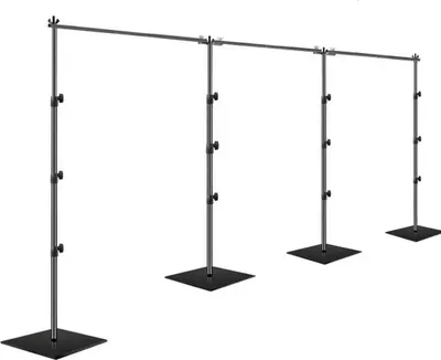 Produktbild von Azomor® Verstellbares Hintergrundstativ mit stabiler Basis für Veranstaltungen und Fotoshootings