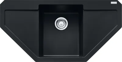 Produktbild von Franke Maris Einbauspüle Fragranitspüle MRG 612-97 E BlackMatt Druckknopf Edelstahl ab 45 cm 114.0627.371 - inkl.