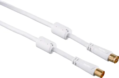 Produktbild von Antennen-Kabel 15m 100dB Filter vergoldet Weiß