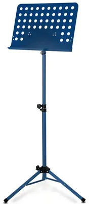 Immagine prodotto di Supporto per spartiti orchestrali, modello 00030920, realizzato in lamiera forata, colore blu