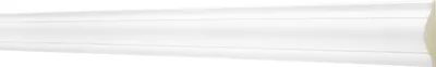 Produktbild von 2 Meter Flachleiste 43x17mm - Stuckleiste aus Polyurethanglatt, weiß, stoßfest - AD332 Hexim Perfect Serie 1 - Zierprofil Flachprofil Wand Leiste Deko