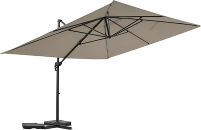 Produktbild von Ampelschirm aus Aluminium "Sky 4" - 3 x 4 m - Taupe