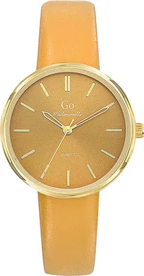 Obrázok produktu pre Len dámske hodinky s koženým remienkom Mademoiselle oranžové analógové quartzové hodinky UGO699446