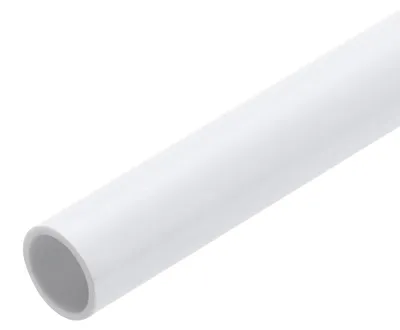 Hart-PVC-Rohr rund, 10x12 mm, 22,9 cm, weiß