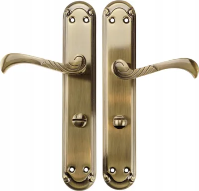 Produktbild von Türdrücker Türbeschlag FEINZ Casablanca - 72 mm - Nickel Patina - Elegantes Design - Hochwertige Verarbeitung