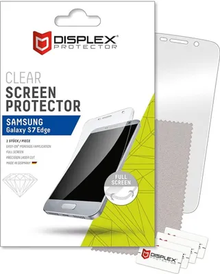 Obrázok produktu pre Displex Clear, Samsung, Galaxy S7 Edge, Odolné proti poškriabaniu, Priehľadná, 1 kusov