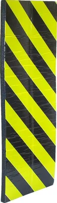 Parkplatz-Hockecken-Schutz 75x15x2 cm, schwarz/gelb