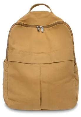 Produktbild von Canvas Rucksack - Geräumiges Hauptfach - Verstellbare Schultergurte - Praktische Seitentaschen - Geeignet für Schule/Reisen - Robustes Canvas-Material