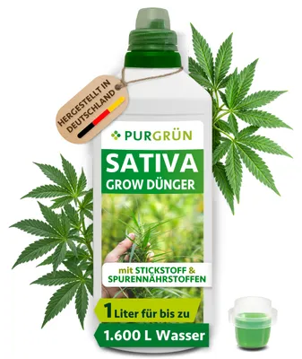 Produktbild von Purgrün Sativa-Grow-Dünger 1 Liter