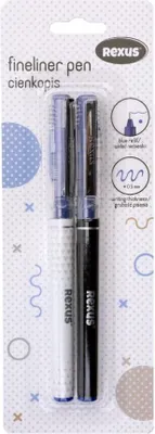 Zdjęcie produktu dla Cienkopisy niebieskie 0.5 mm 2 sztuki