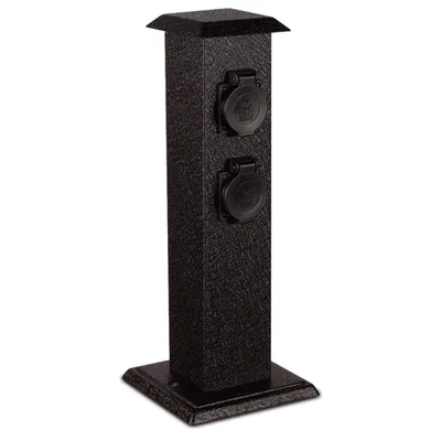 Obrázek produktu pro Ecolite Zahradni sloupek se zásuvkami XSMM-204F Zahradní sloupek SOLITER 4, 4x