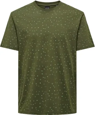 Produktbild von ONLY & SONS T-Shirt Rundhals Kurzarm Basic Baumwolle bequem Größe: M