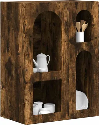 Zdjęcie produktu dla vidaXL Kredens dąb wędzony 59 x 35 x 80,5 cm materiał drewnopochodny