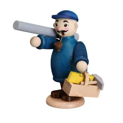 Produktbild von Räucherfigur Installateur bunt H= 13cm NEU