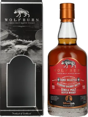 Produktbild von Wolfburn VIBRANT STILLS 10 Years Old Oloroso Sherry Butts 57,8% Vol. 0,7l in Geschenkbox