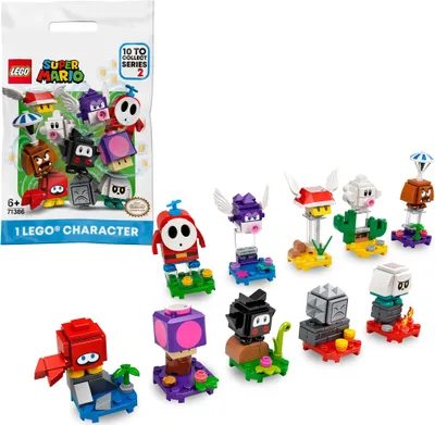 Produktbild von LEGO 71386 Super Mario Mario-Charaktere-Serie 2 Paket, Spielzeug zum Sammeln, 1 Einheit (zufällig ausgewählter Stil)