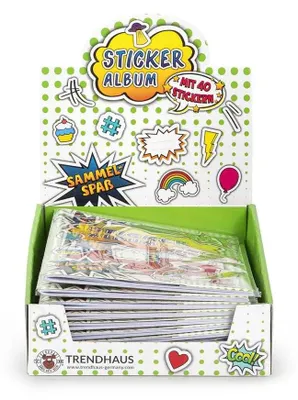 Produktbild von Trendhaus Sticker-Sammelalbum inkl. 40 Stickern