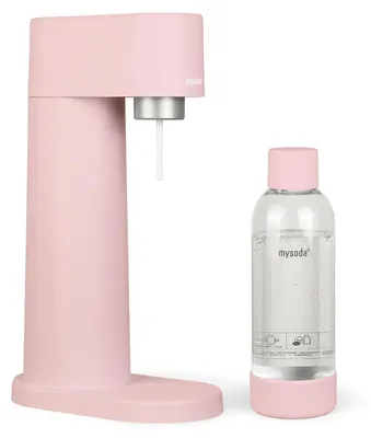 Produktbild von Mysoda Woody, Design-Wassersprudler (Pink) mit 1L Flasche