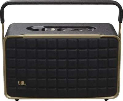 A studio shot of a JBL speaker.