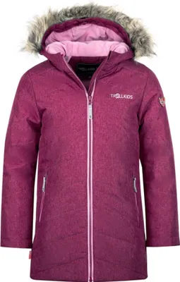 Produktbild von Trollkids Mädchen Wasserdichte Jacke Rotwein 133-229 Grösse 164