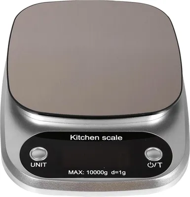 Image de 1 balance de cuisine électronique numérique avec écran LCD (10 kg/g) pour cuisiner, peser et calculer les quantités d'aliments