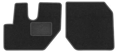 Image de Tapis avant en moquette pour Renault D. 2013- (utilitaire) – 2 pièces, gris graphite, sur mesure – Wielganizator LUX