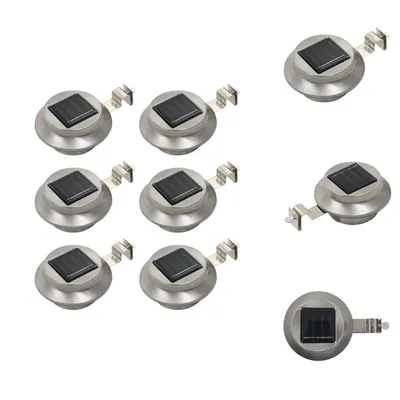 Productafbeelding van vidaXL Buitenverlichting, set van 6 LED-spots, rond, 12 cm, wit - voor buiten gebruik